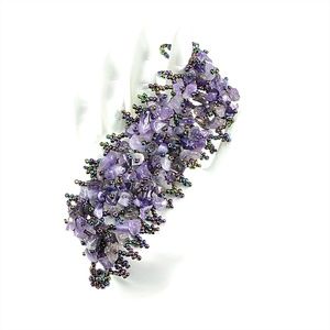 Amethyst Chip Bead Gemstone Bracelet